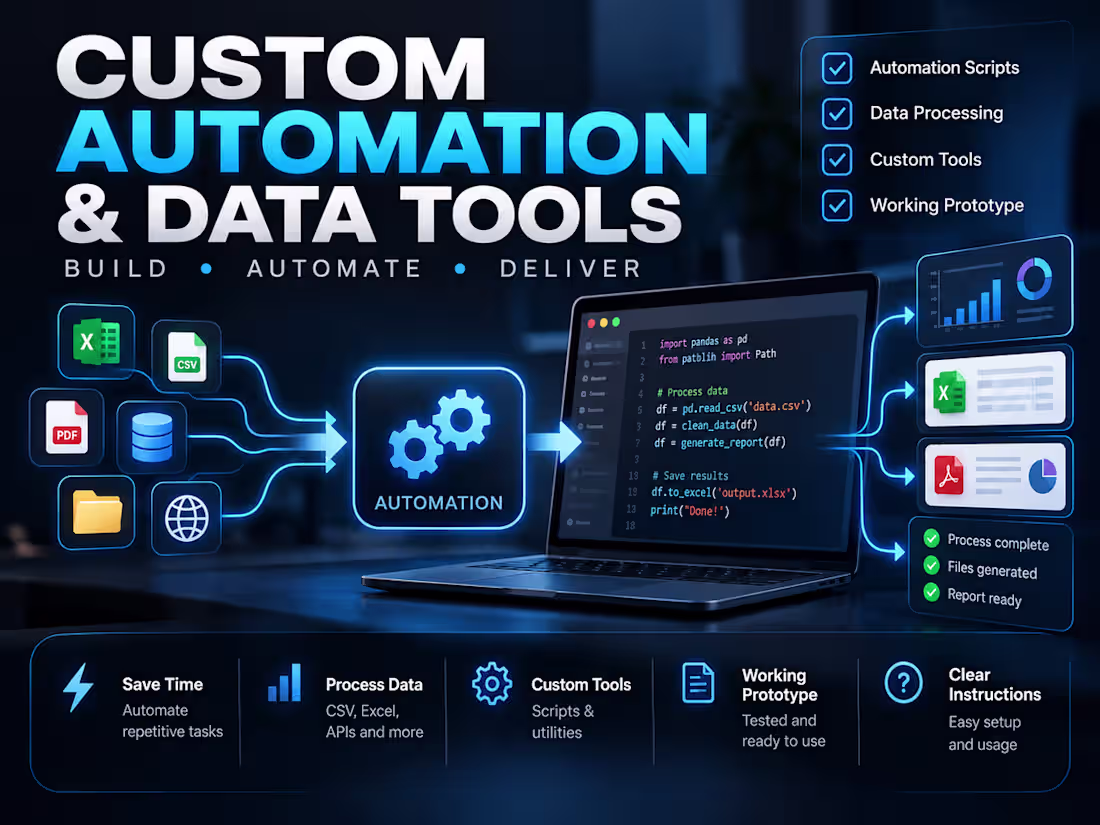 Cover image for Custom Automation & Data Tool Prototype