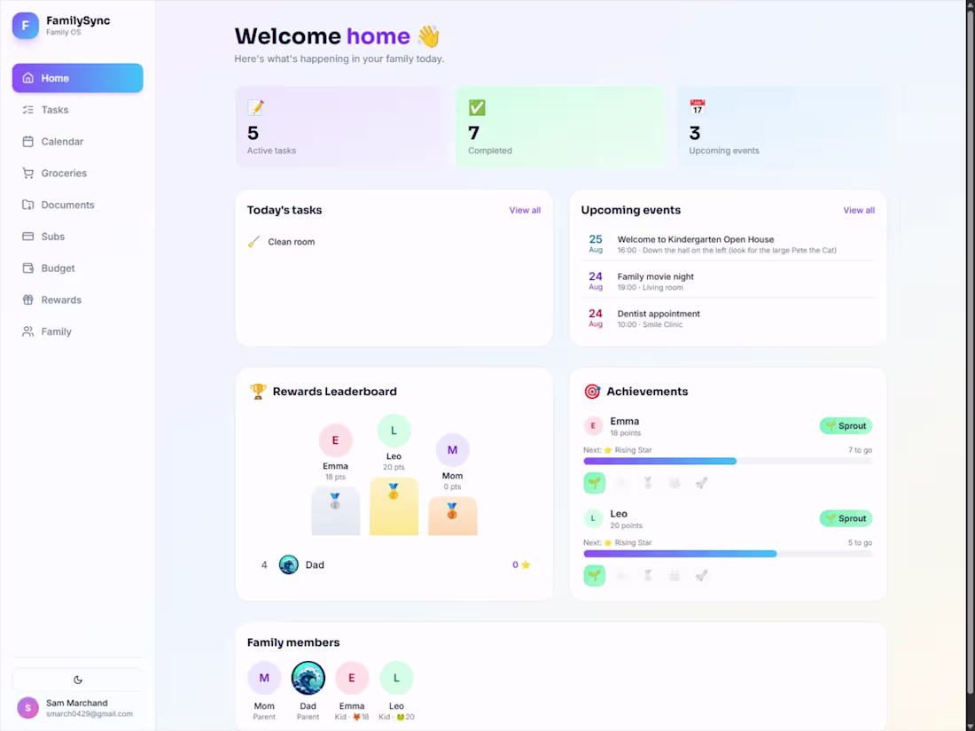 Cover image for FamilySync | Base44 Family Coordination