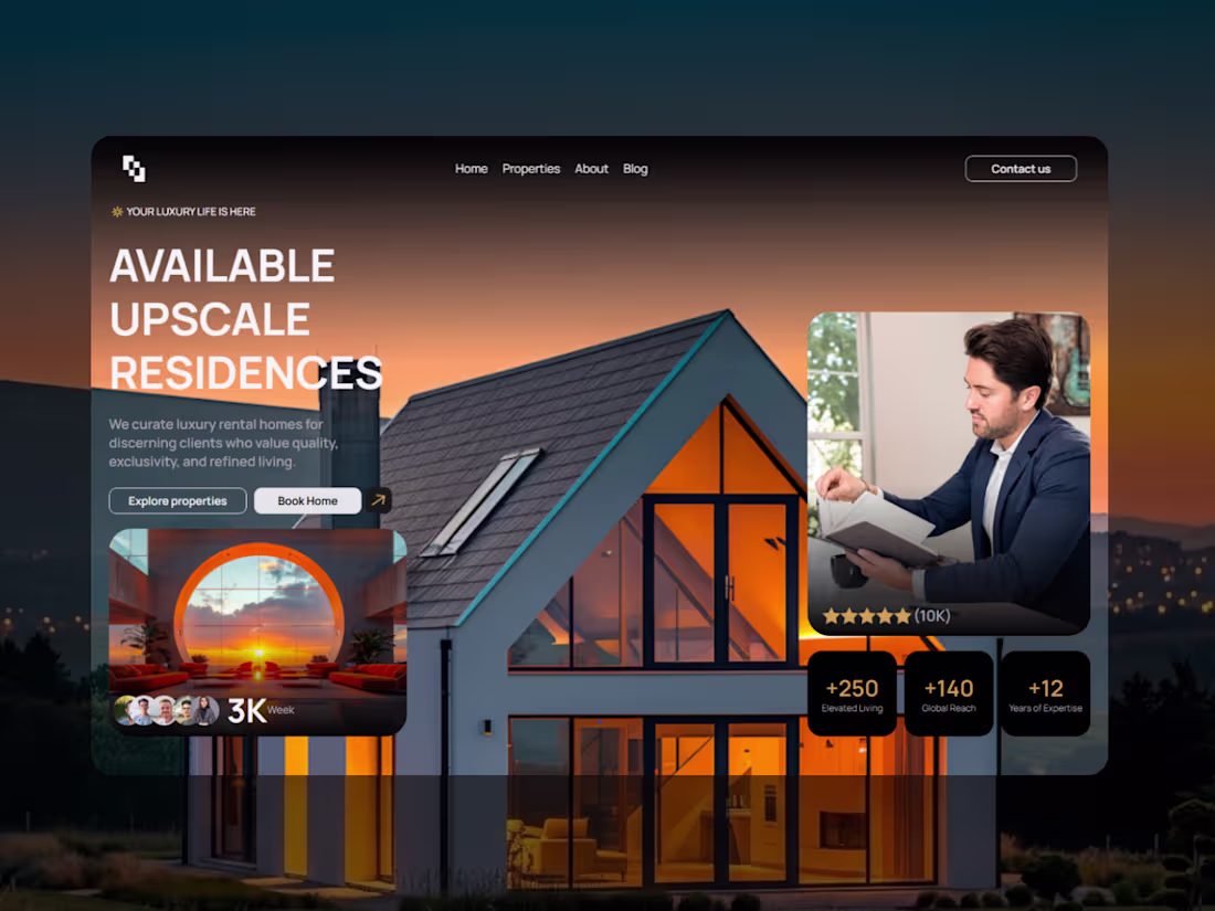 Cover image for Luxury Residences – Premium Real Estate Website
