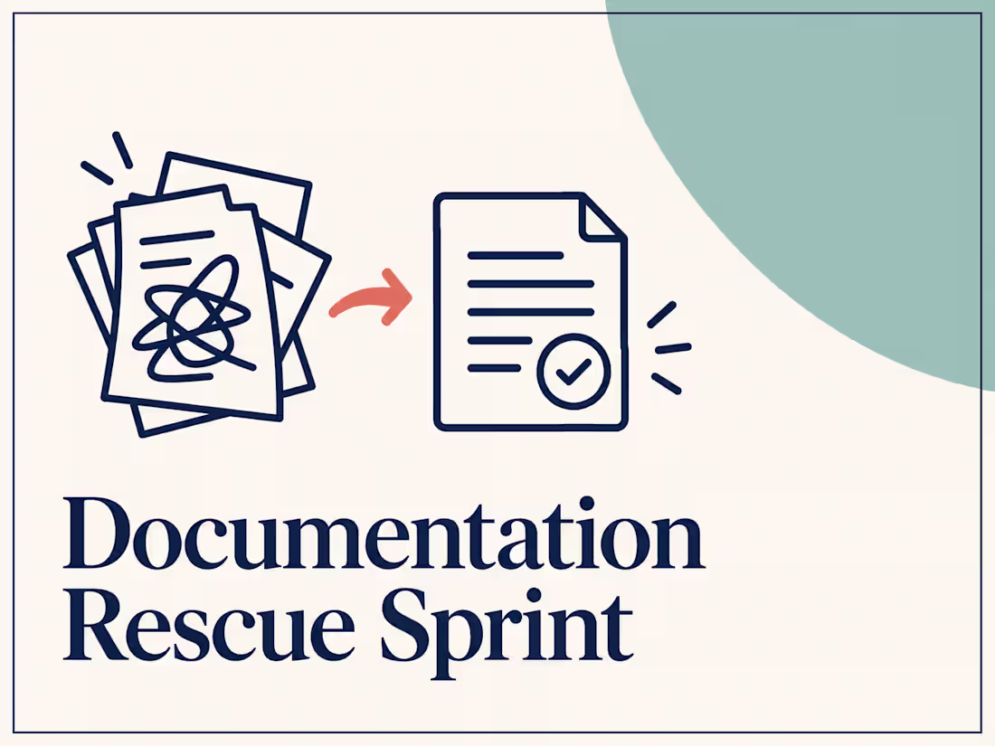 Cover image for Documentation Rescue Sprint