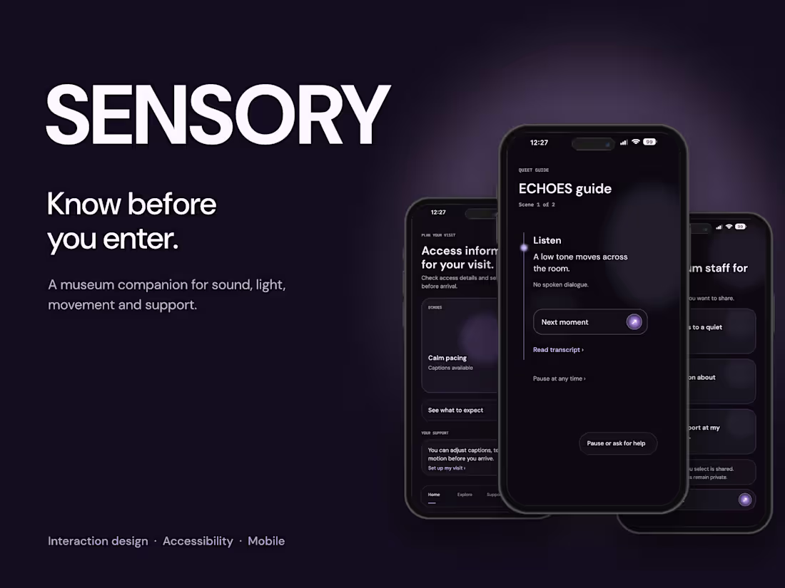 Cover image for SENSORY: a museum companion for