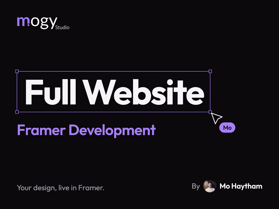 Cover image for Full Website (Framer Development Only)
