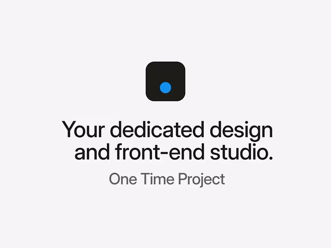 Cover image for One Time Project