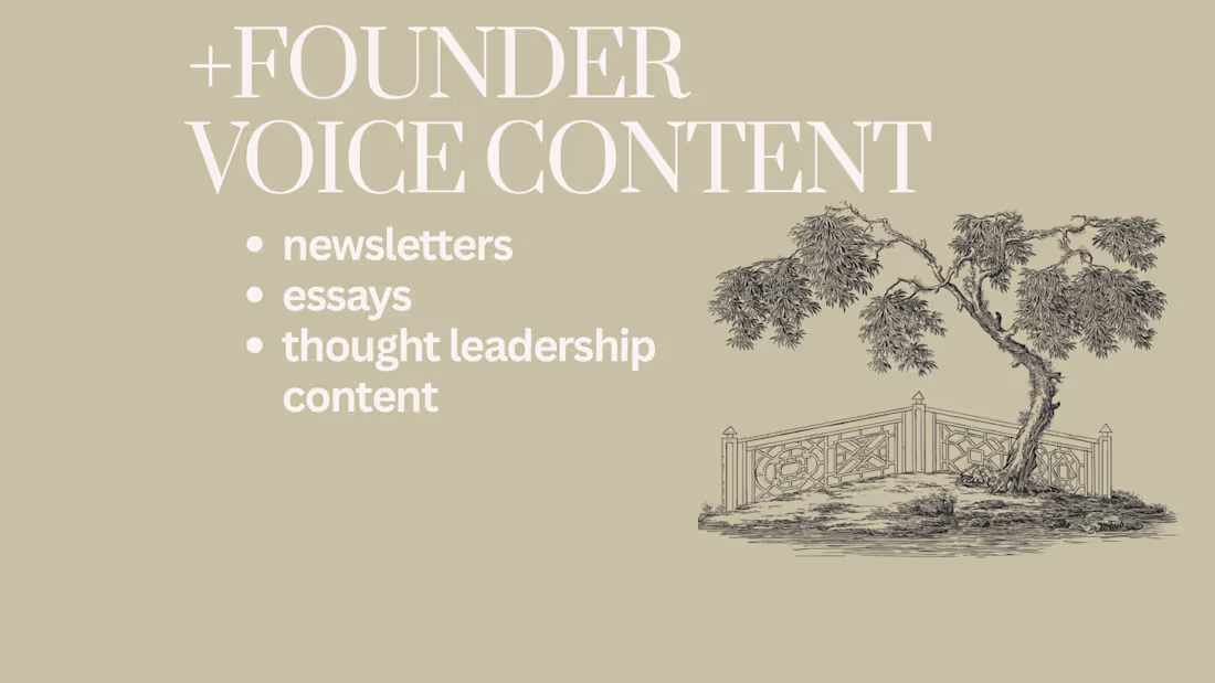 Cover image for Founder Voice Content 