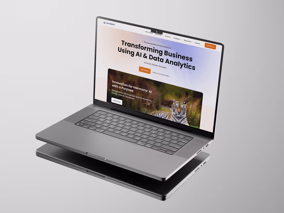 Cover image for Valiance - AI Based Saas Website