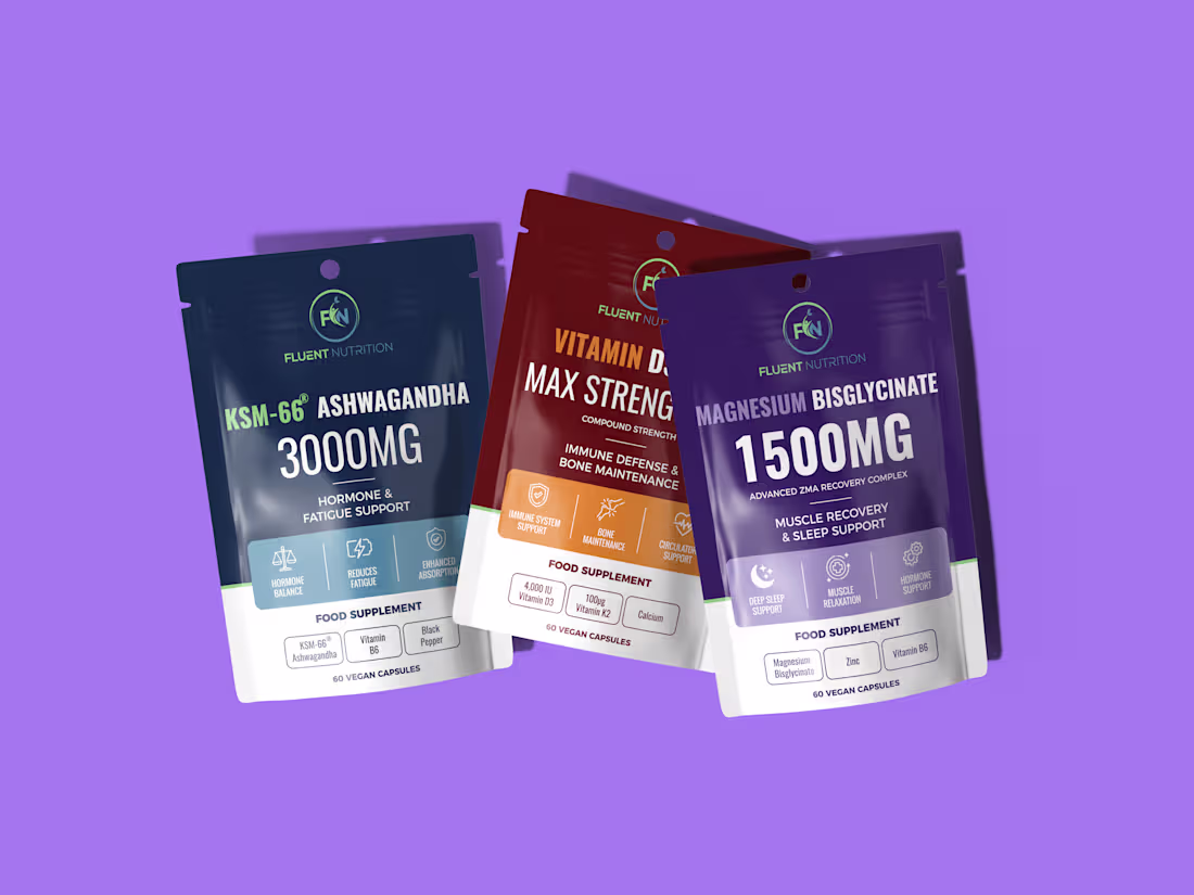Cover image for Fluent Nutrition—Supplement Packaging Design
A professional