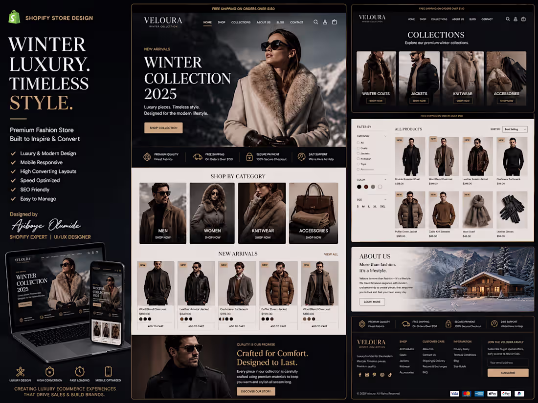 Cover image for Luxury Shopify Store Design