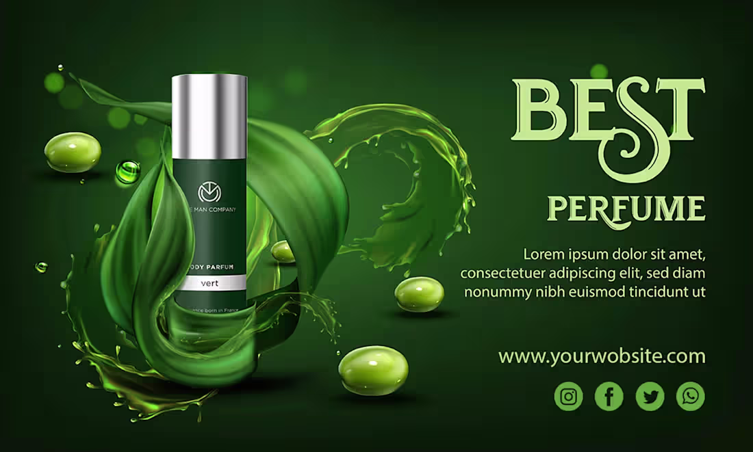 Cover image for Designed a luxury perfume promotional