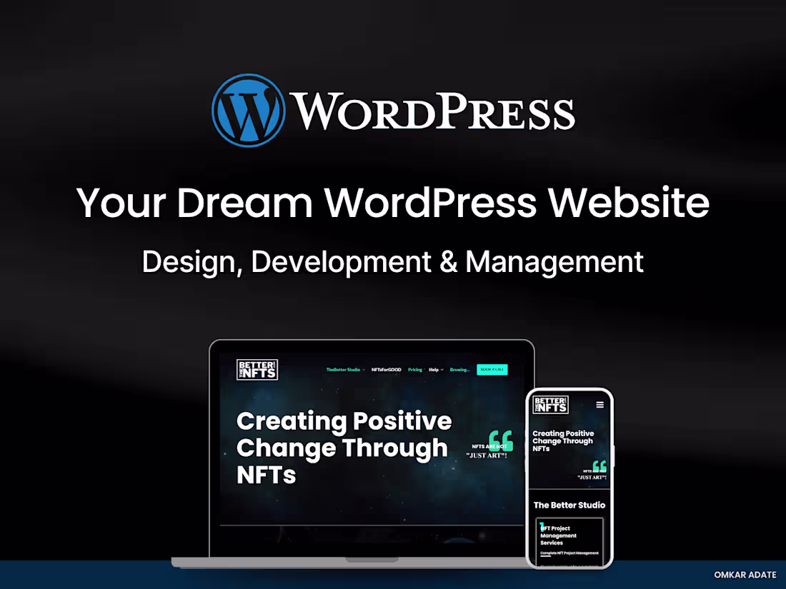 Cover image for WordPress/WooCommerce Website Design, Development and Management