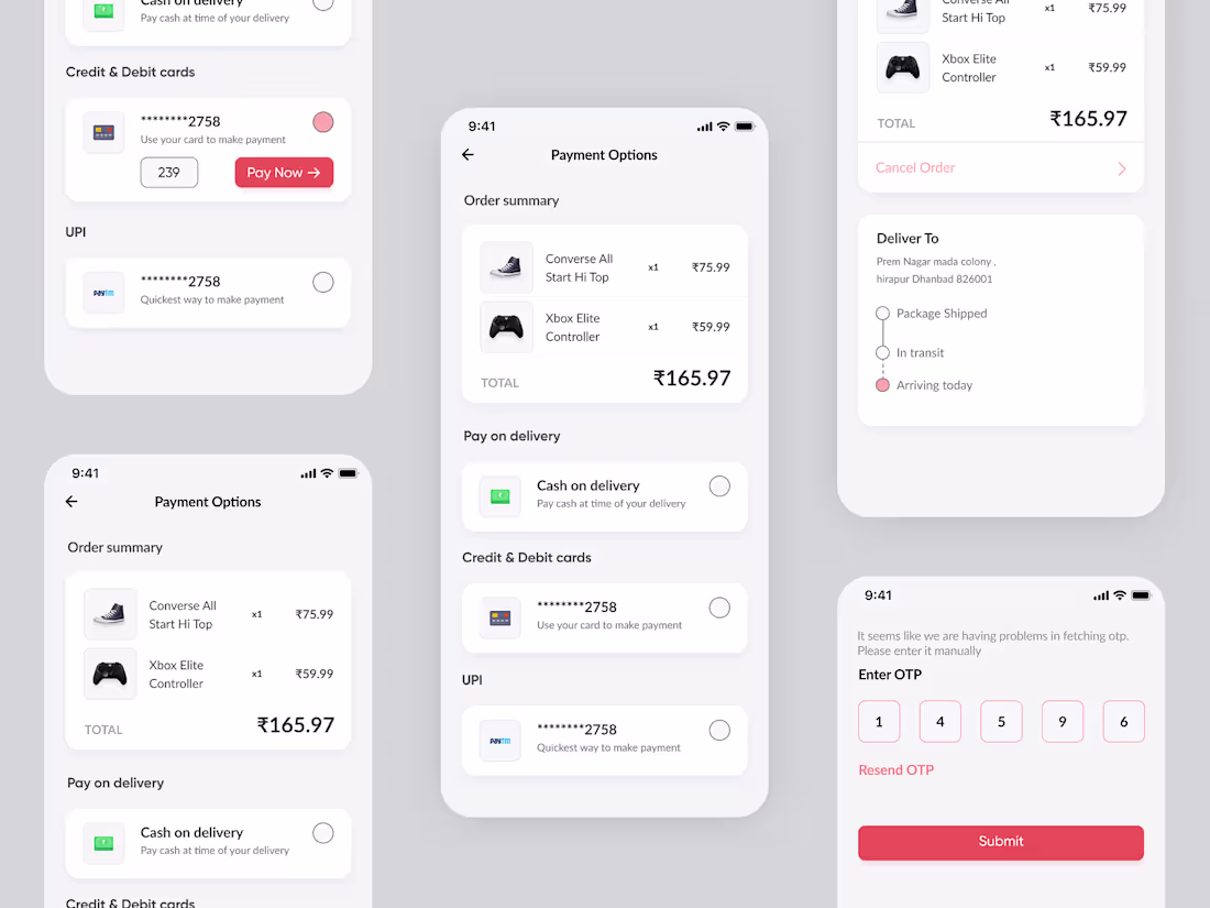 Cover image for UI/UX Design for Order and Payment Process