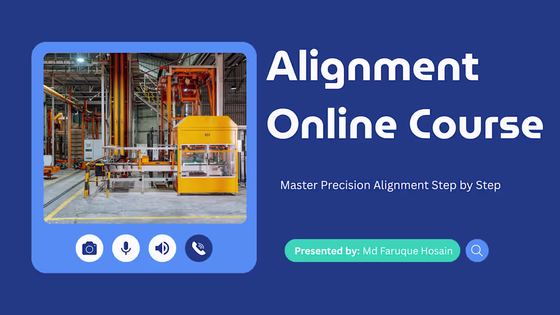 Cover image for I will teach you Precision Machine Alignment Online Course