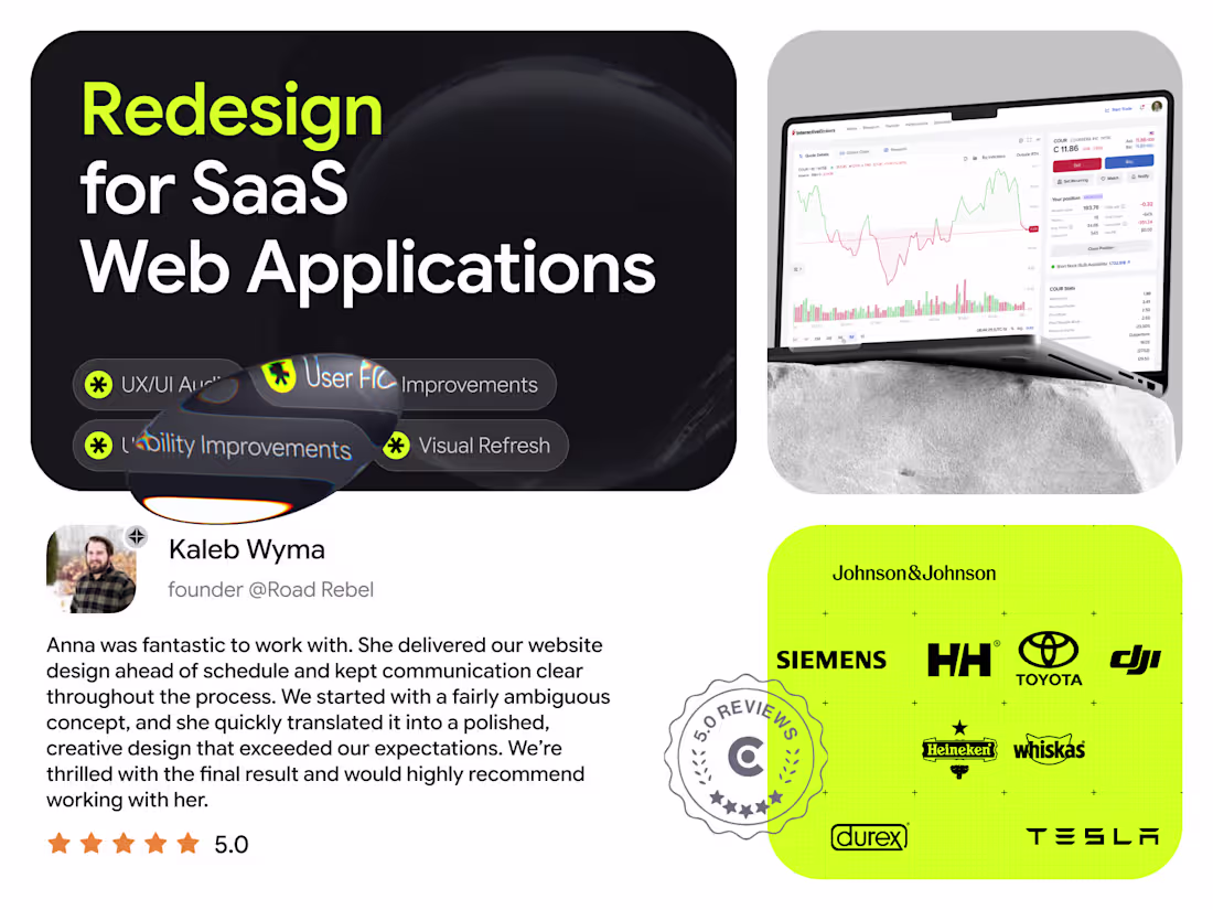 Cover image for UX/UI Redesign for SaaS Web Applications