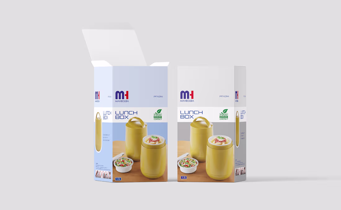 Cover image for Lunchbox packaging design 🍱

Clean, modern,
