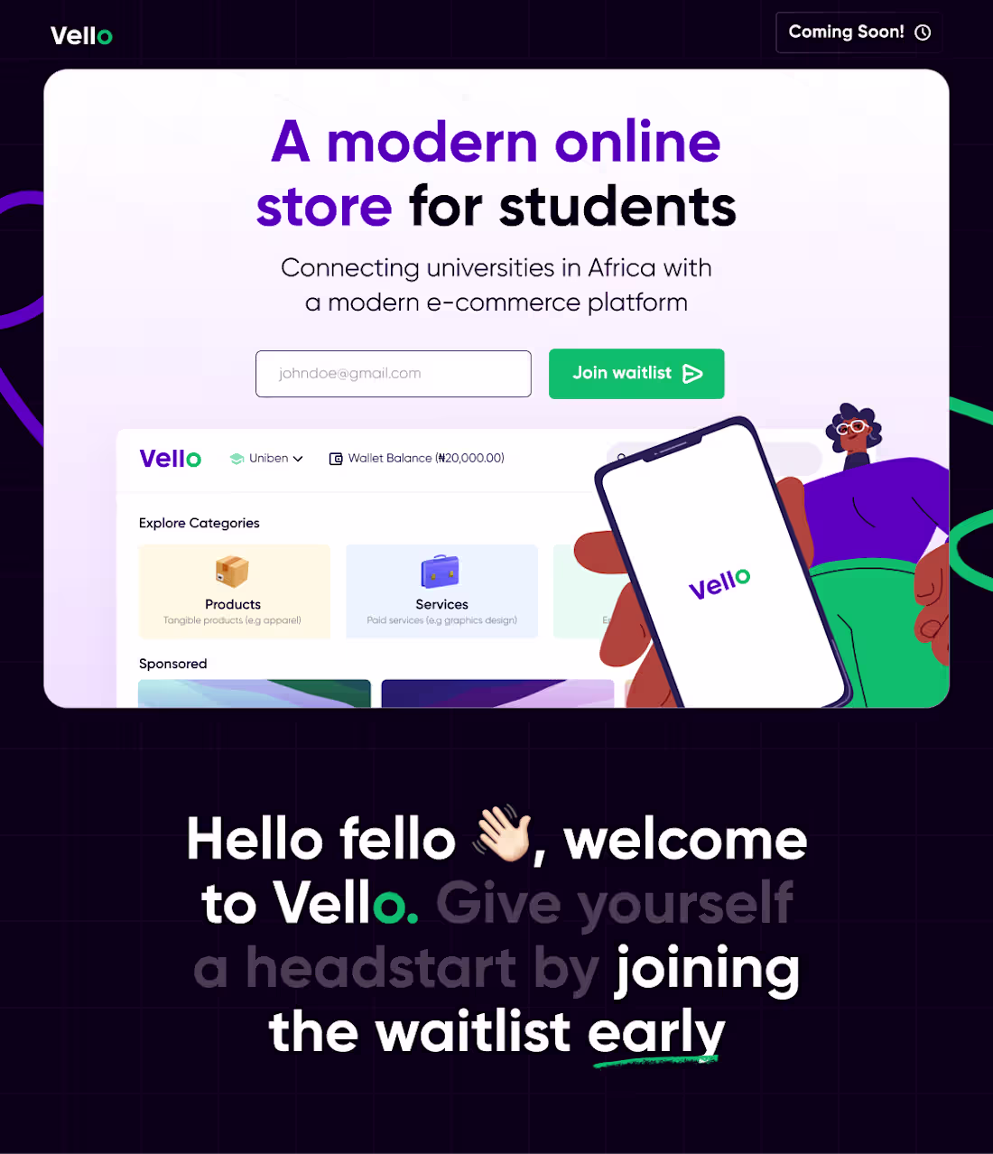 Cover image for Development of Velo: Student Business Platform