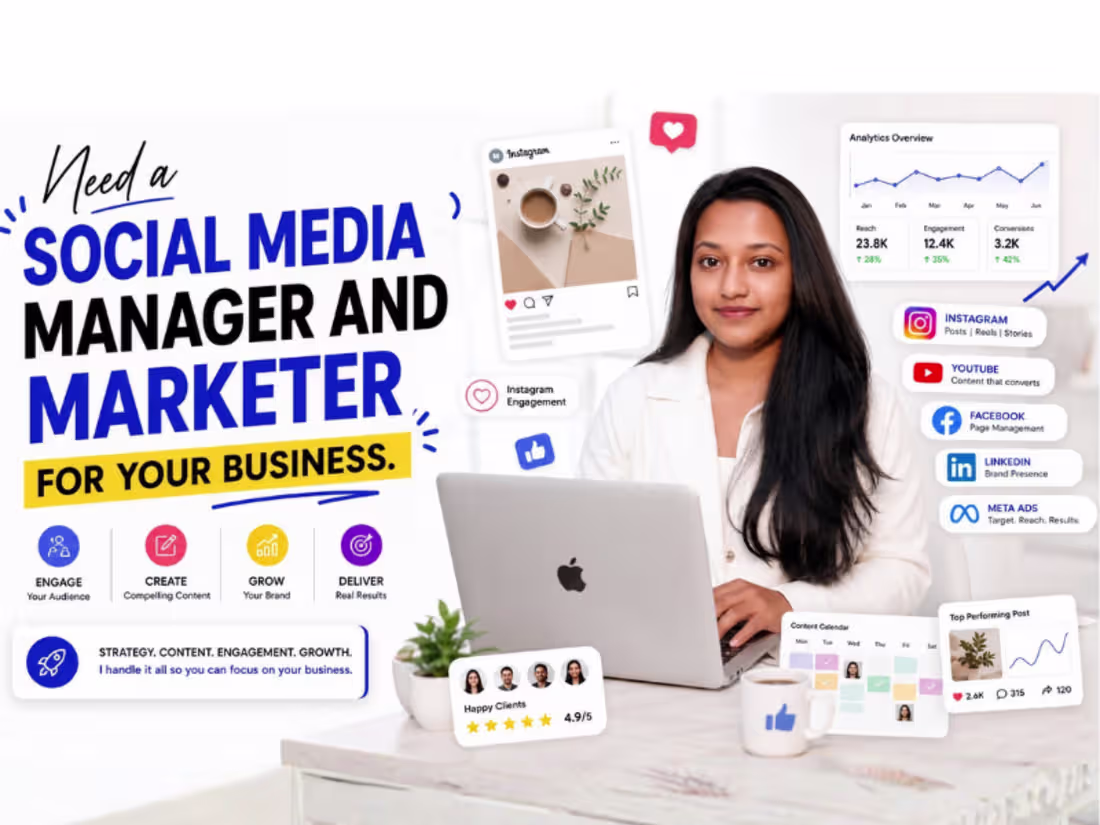Cover image for Complete Social Media Management Service
