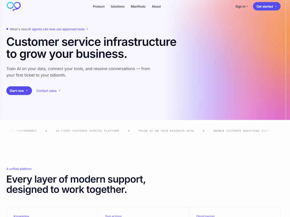 Cover image for AI first customer service platform