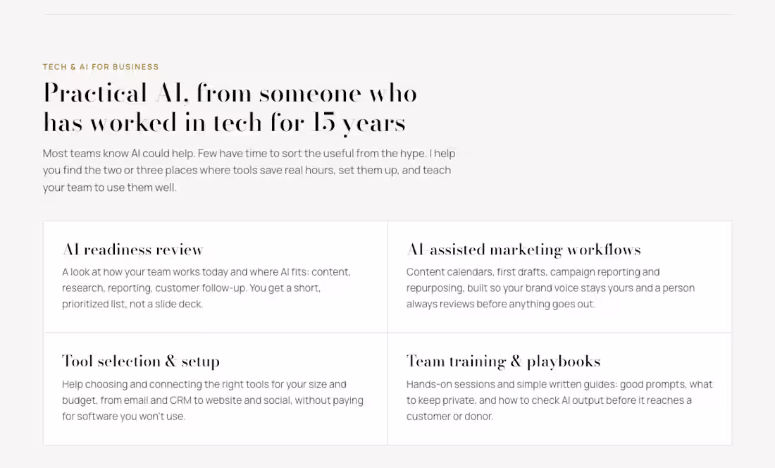 Cover image for Fractional Marketing Lead: Content, Email, SEO & AI Search