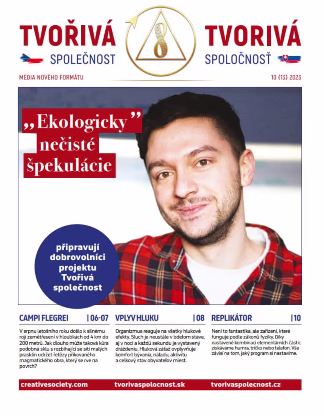Cover image for Newspaper Design „Tvorivá spoločnosť"