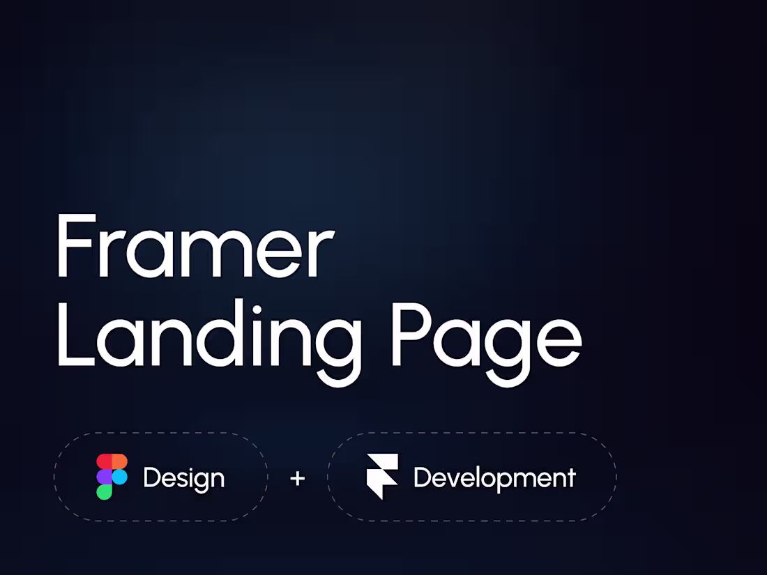 Cover image for Framer Landing Page - Design & Development
