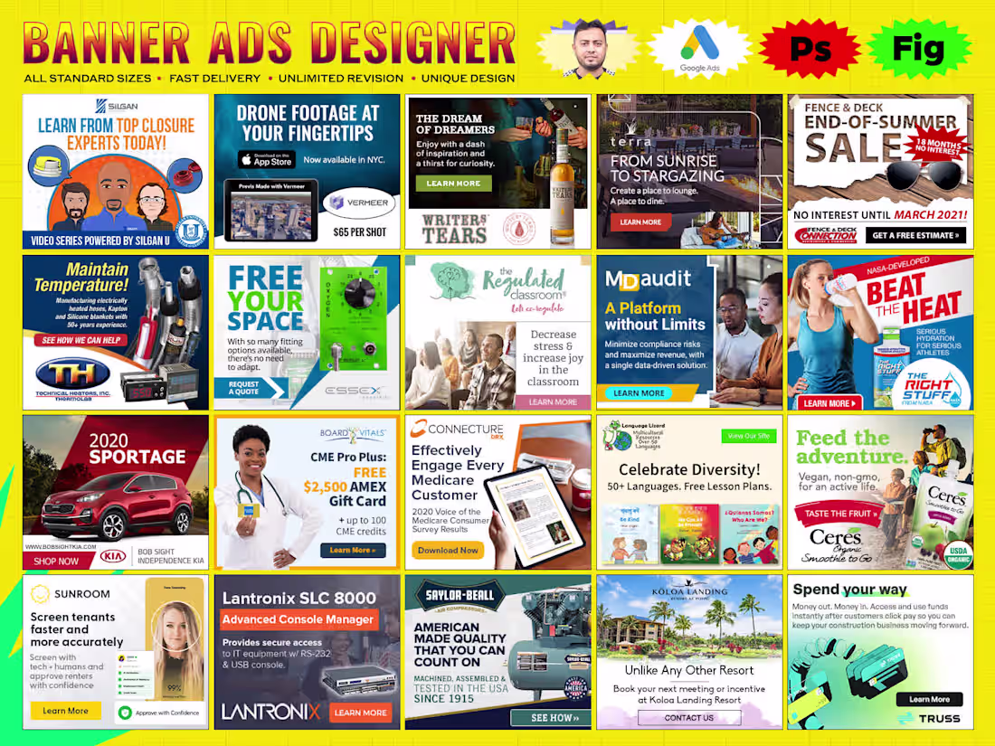 Cover image for Google Static Banner Ads - 300x250