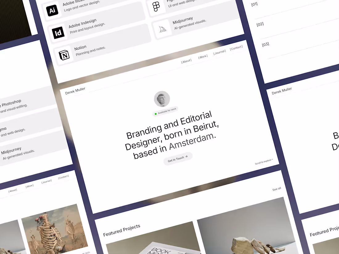 Cover image for Derek Muller Creative Portfolio Template