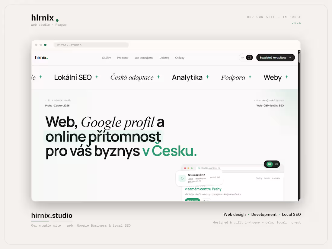 Cover image for hirnix.studio (http://hirnix.studio) — our own