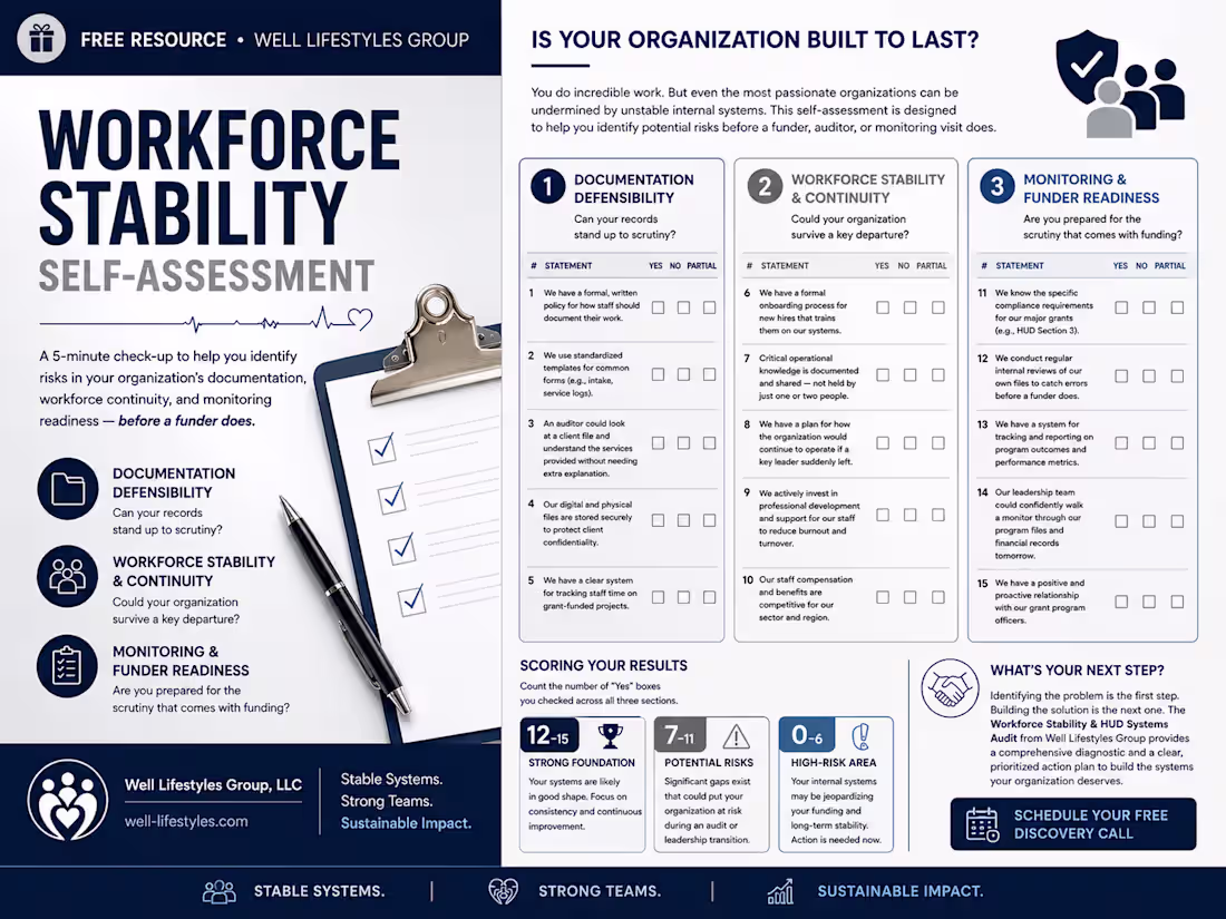 Cover image for This workforce stability self-assessment tool
