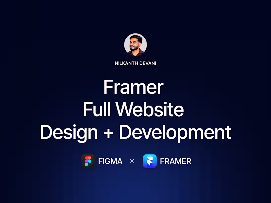 Cover image for Full Website Design & Development in Framer