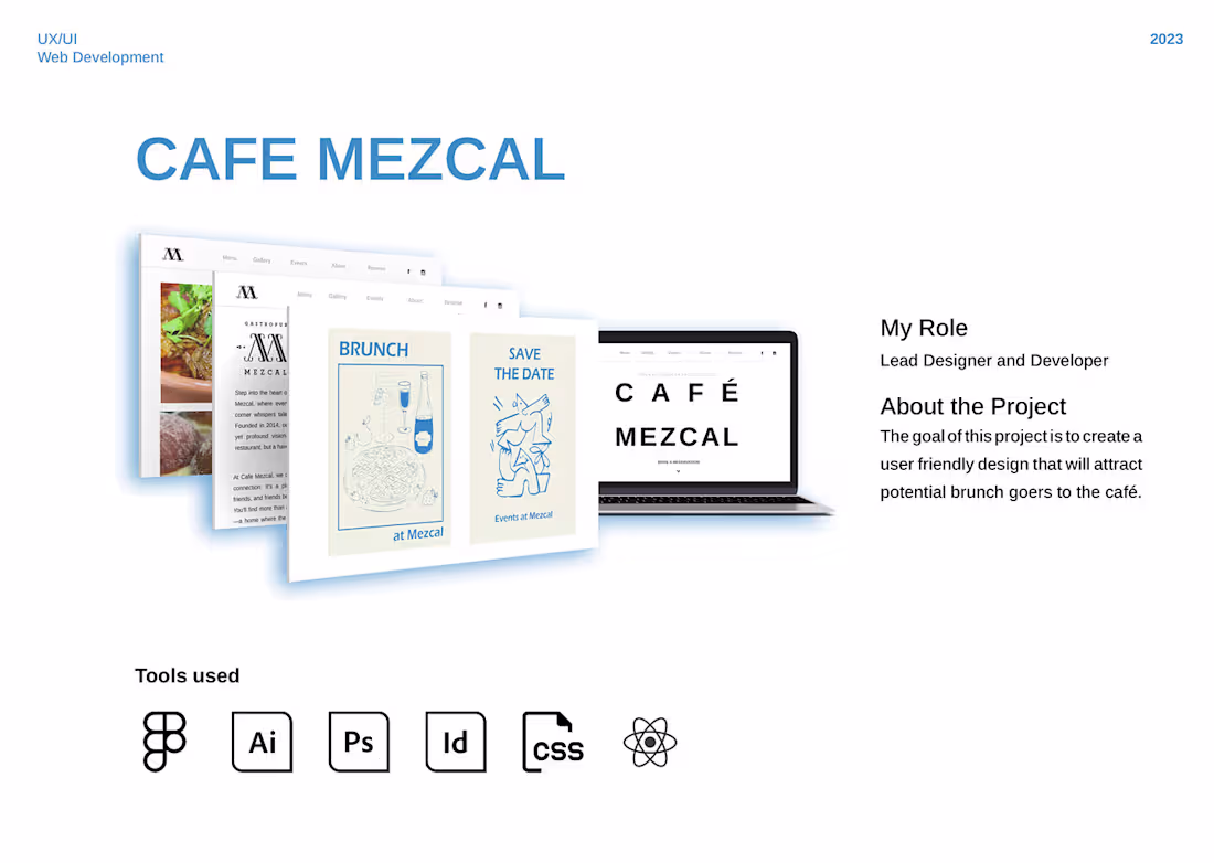 Cover image for Cafe Mezcal Website UI Case Study :: Behance