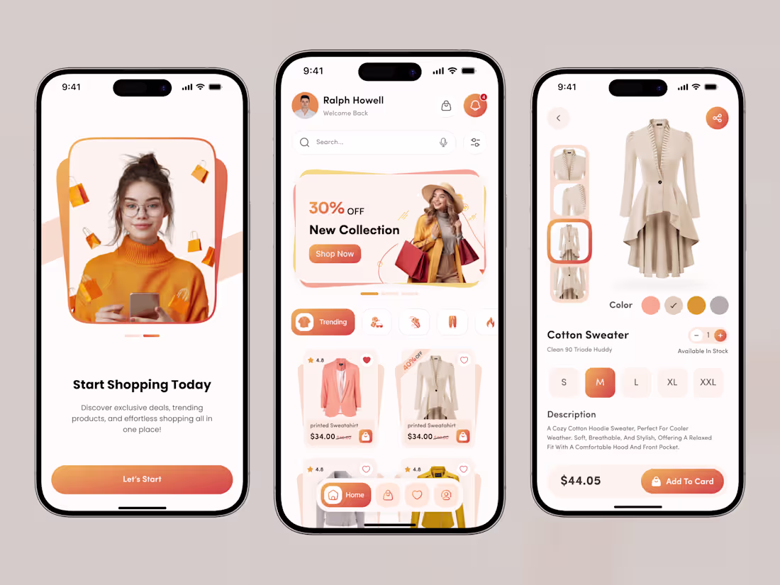 Cover image for E-Commerce Mobile App Design – Modern & Minimal UI