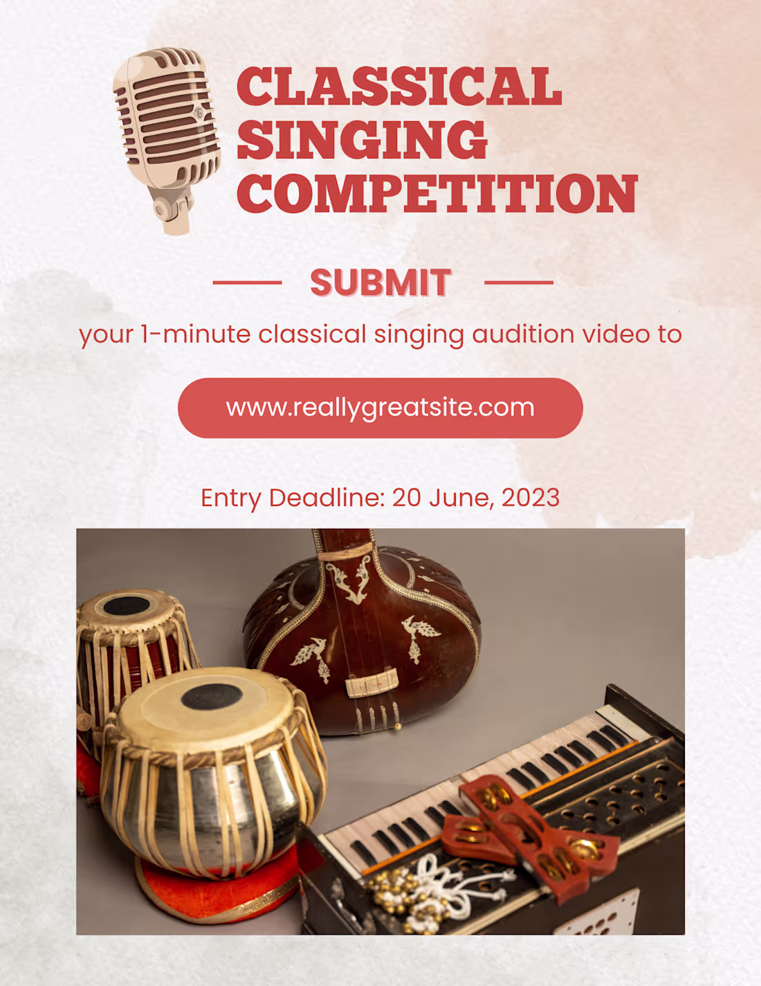 Cover image for Singing competition Flyer