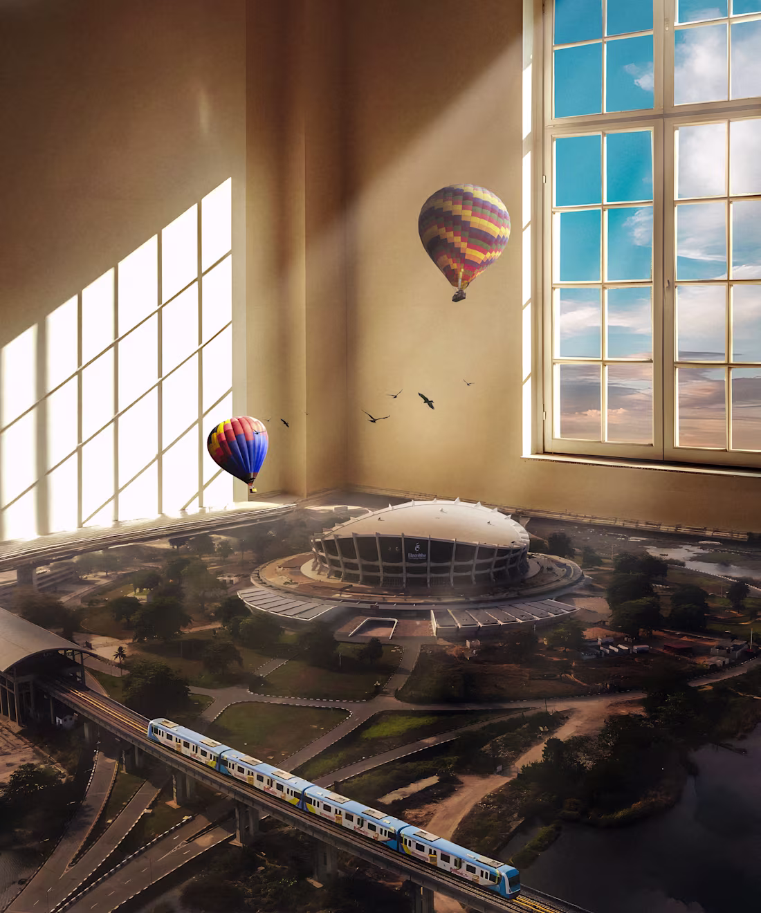 Cover image for A world inside a room. The National Theatre reimagined throu...