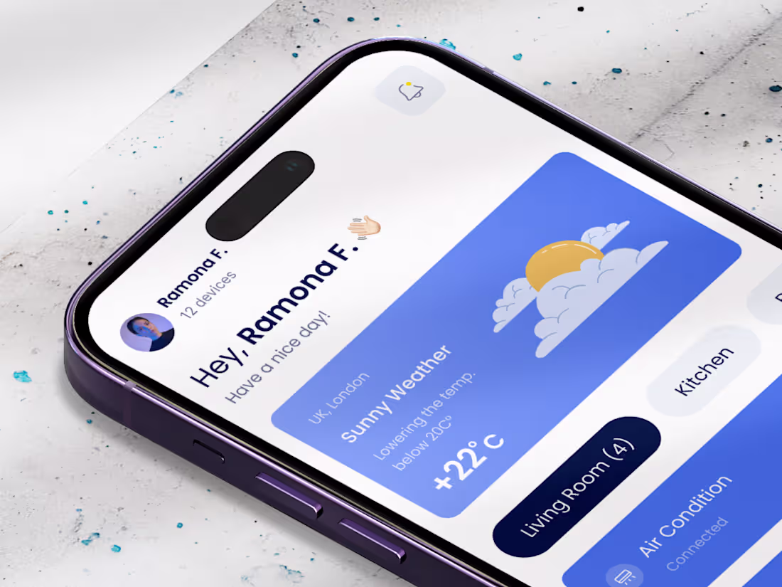 Cover image for Smart home mobile app development
