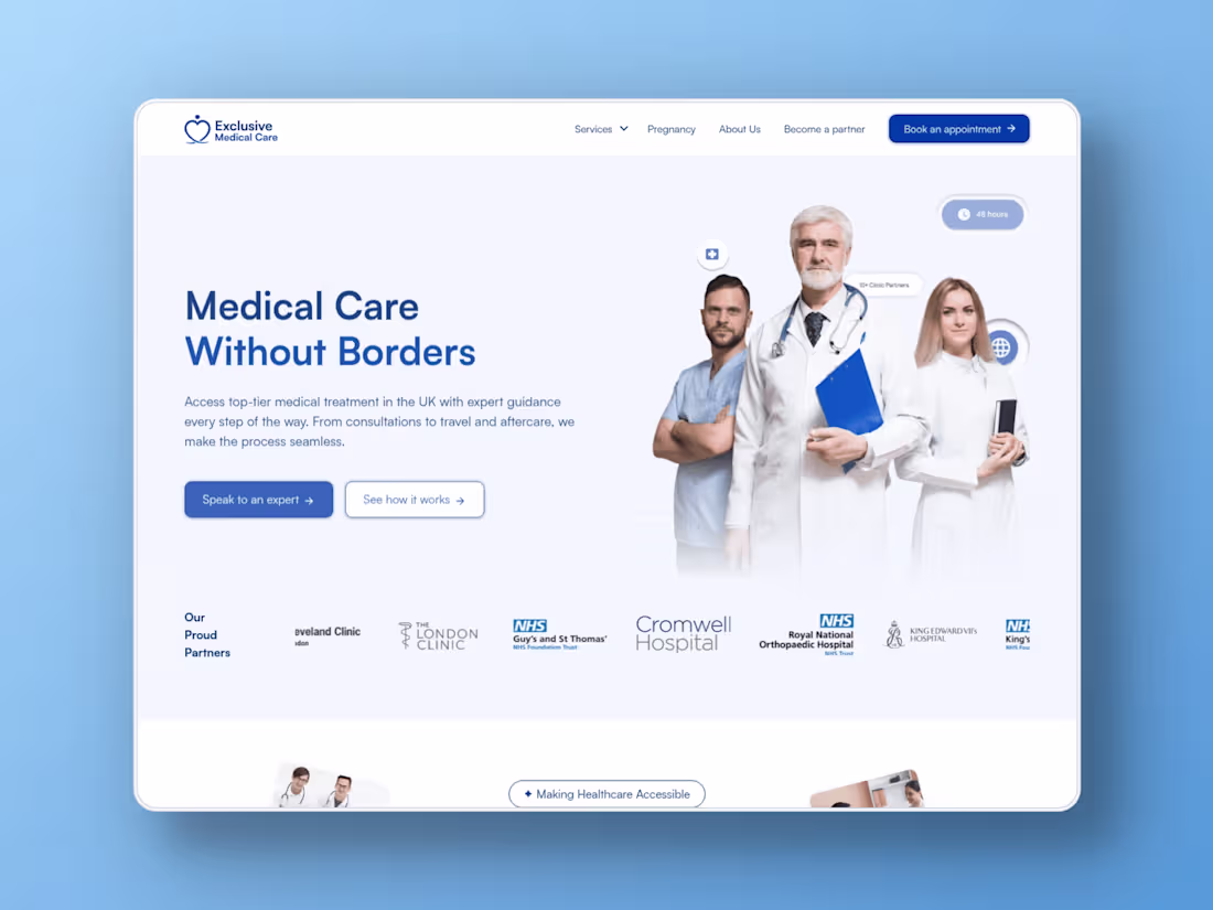 Cover image for Landing page design and Development