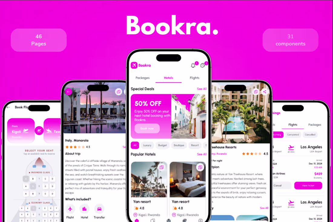 Cover image for Bookra – Travel, Flight &