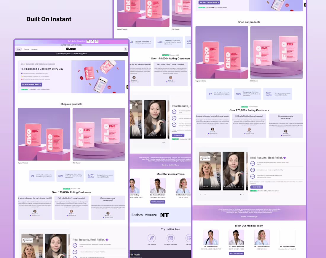 Cover image for Landing Page Built On Instant