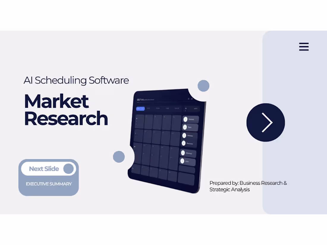 Cover image for AI Scheduling Software — Market Research Report