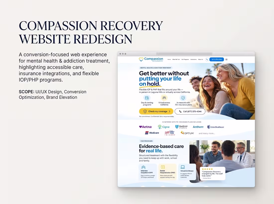 Cover image for Compassion Recovery provides comprehensive mental