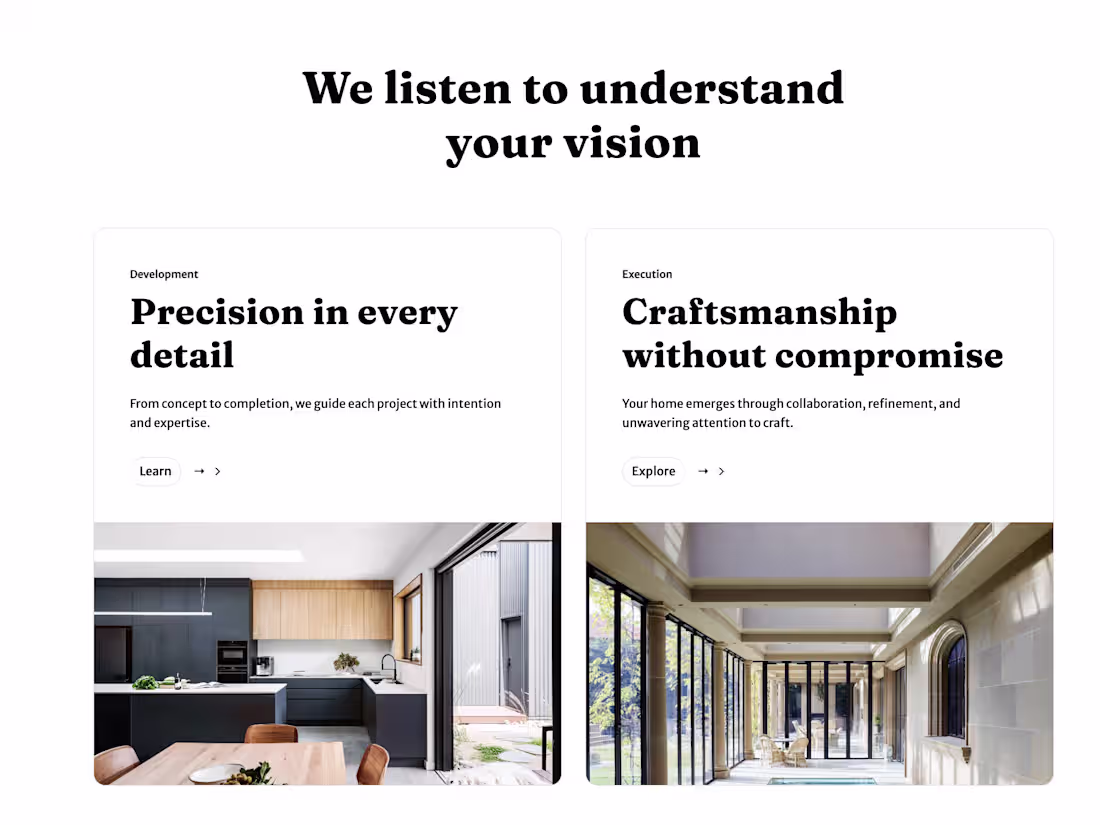 Cover image for Luxury Custom Home Builder Website – Webflow