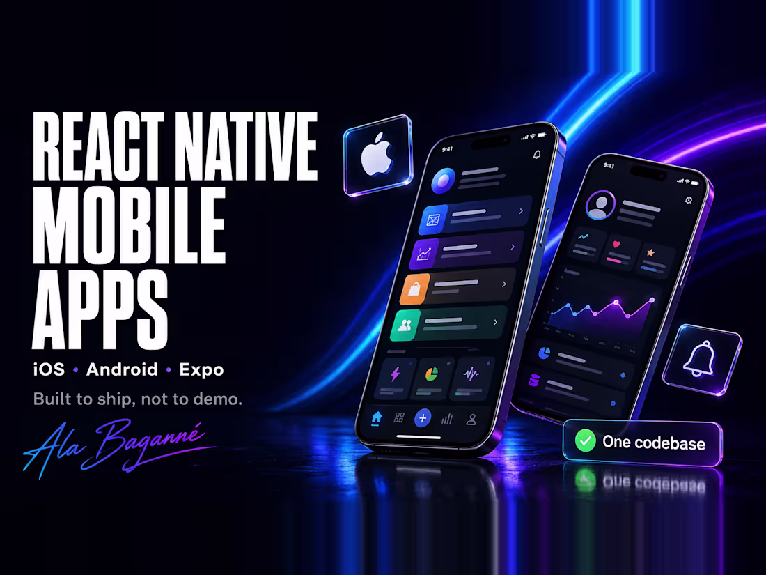 Cover image for React Native Mobile App Development (iOS & Android)