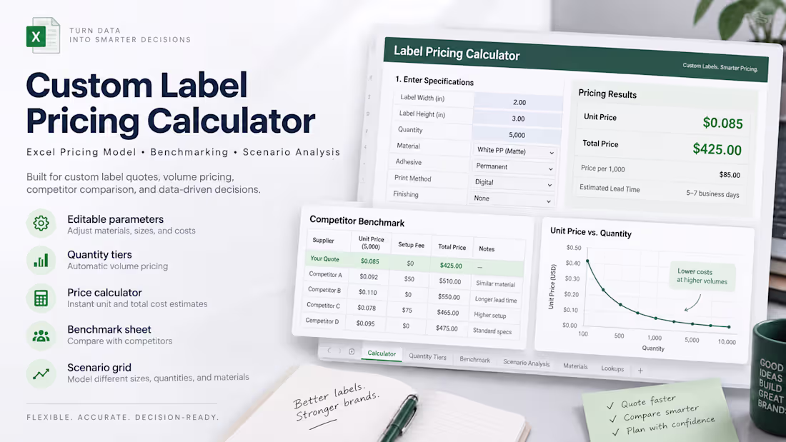 Cover image for Custom Label Pricing Calculator