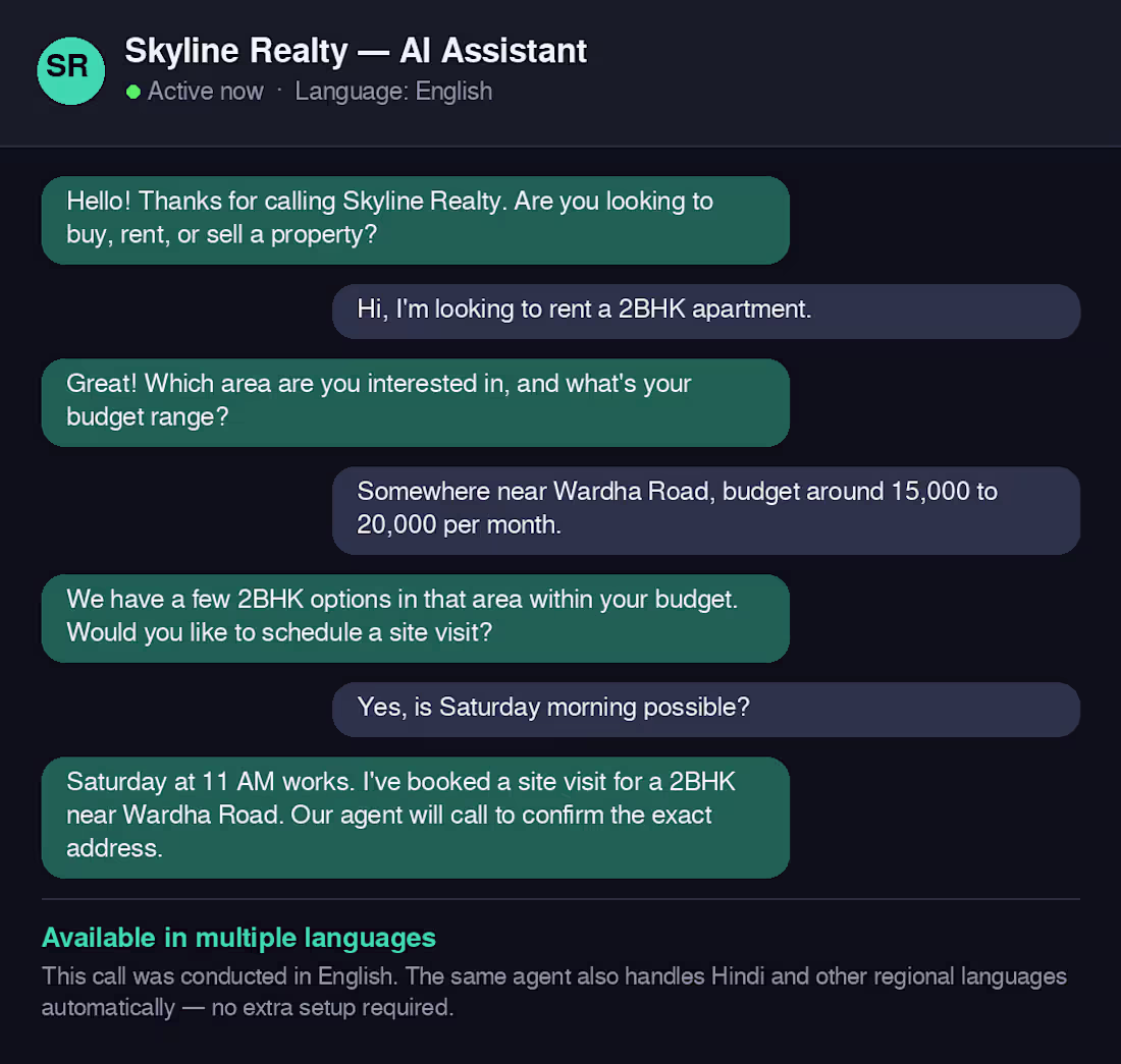 Cover image for Built a conversational AI voice