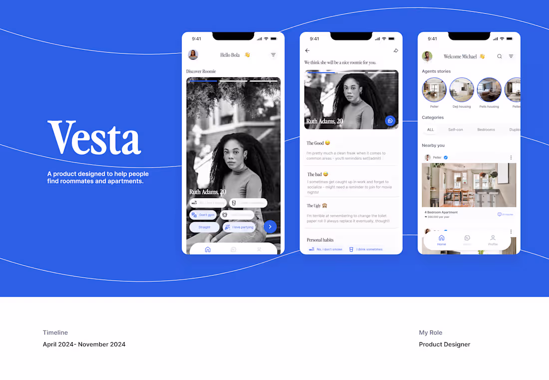 Cover image for Vesta Mobile design