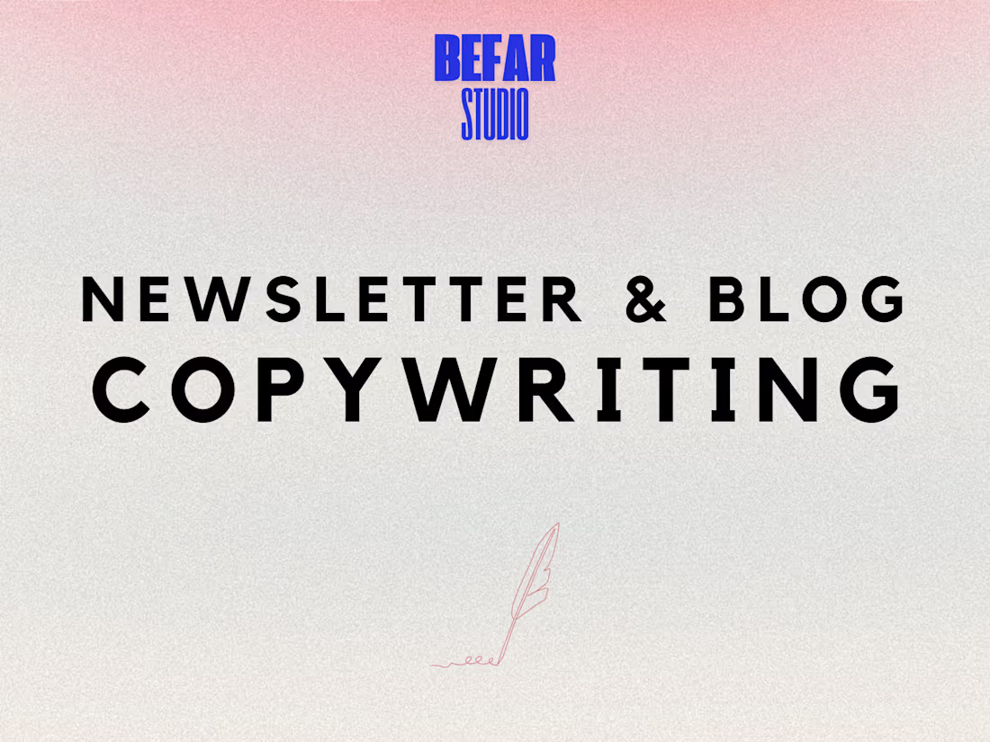 Cover image for Newsletter & Blog Copywriting | Strategy, Copy & Publishing