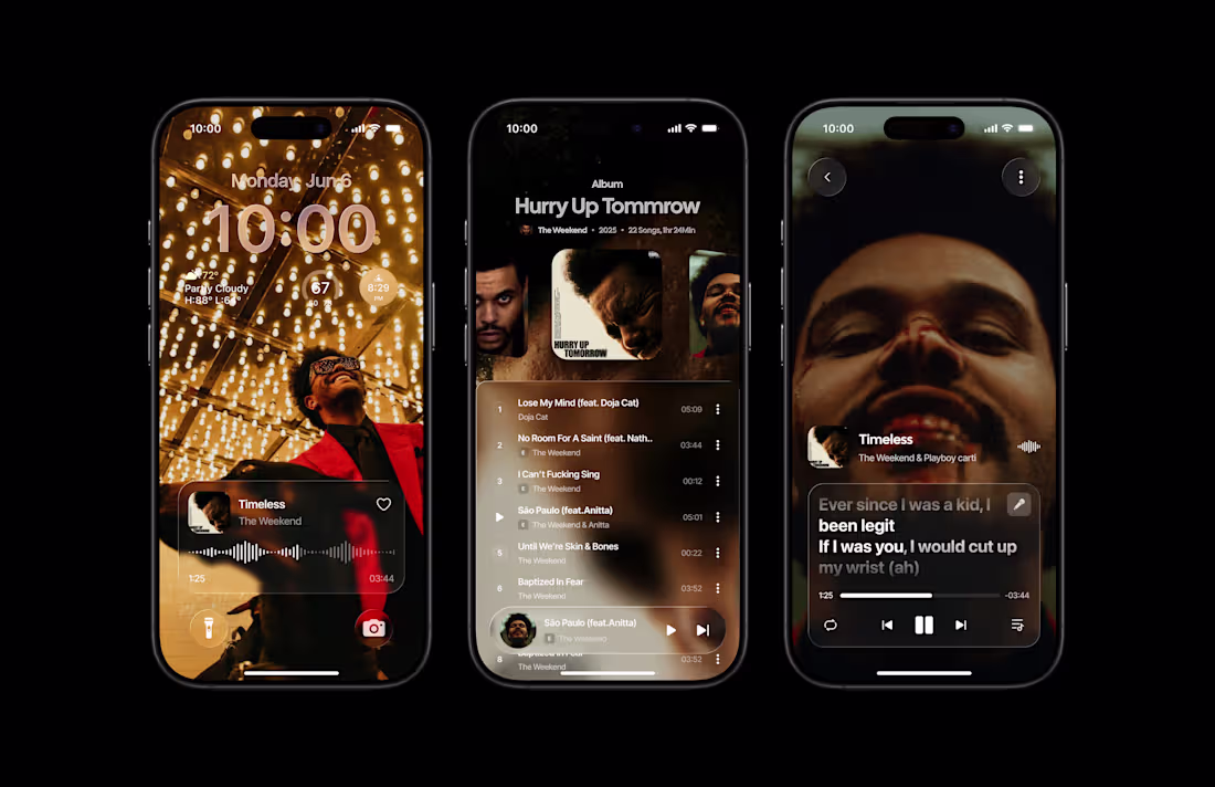 Cover image for Music app concept design by myself.