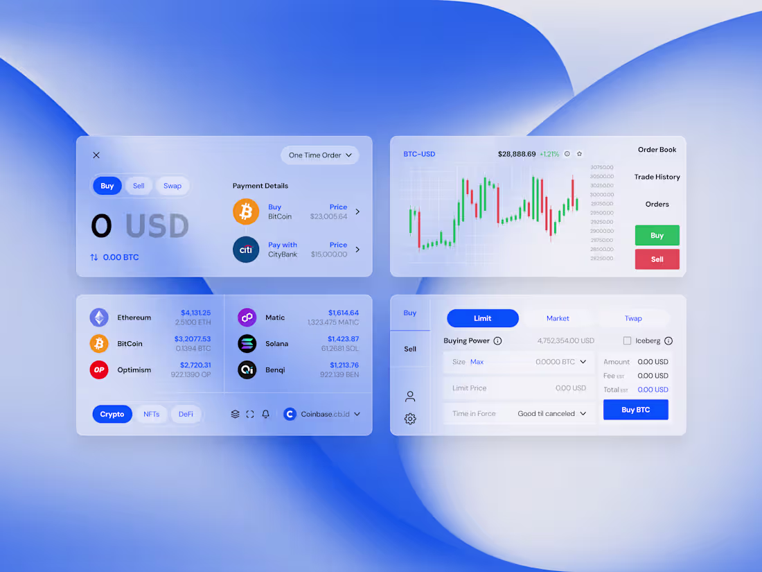 Cover image for Coinbase Crypto - Website Components/Bento