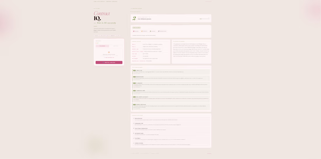 Cover image for Build a Custom AI Contract Analysis & Risk Scoring Web App