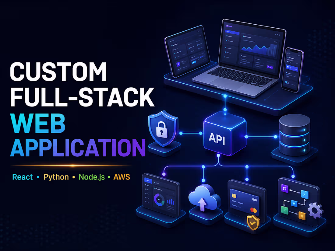 Cover image for I will build a custom full-stack web application