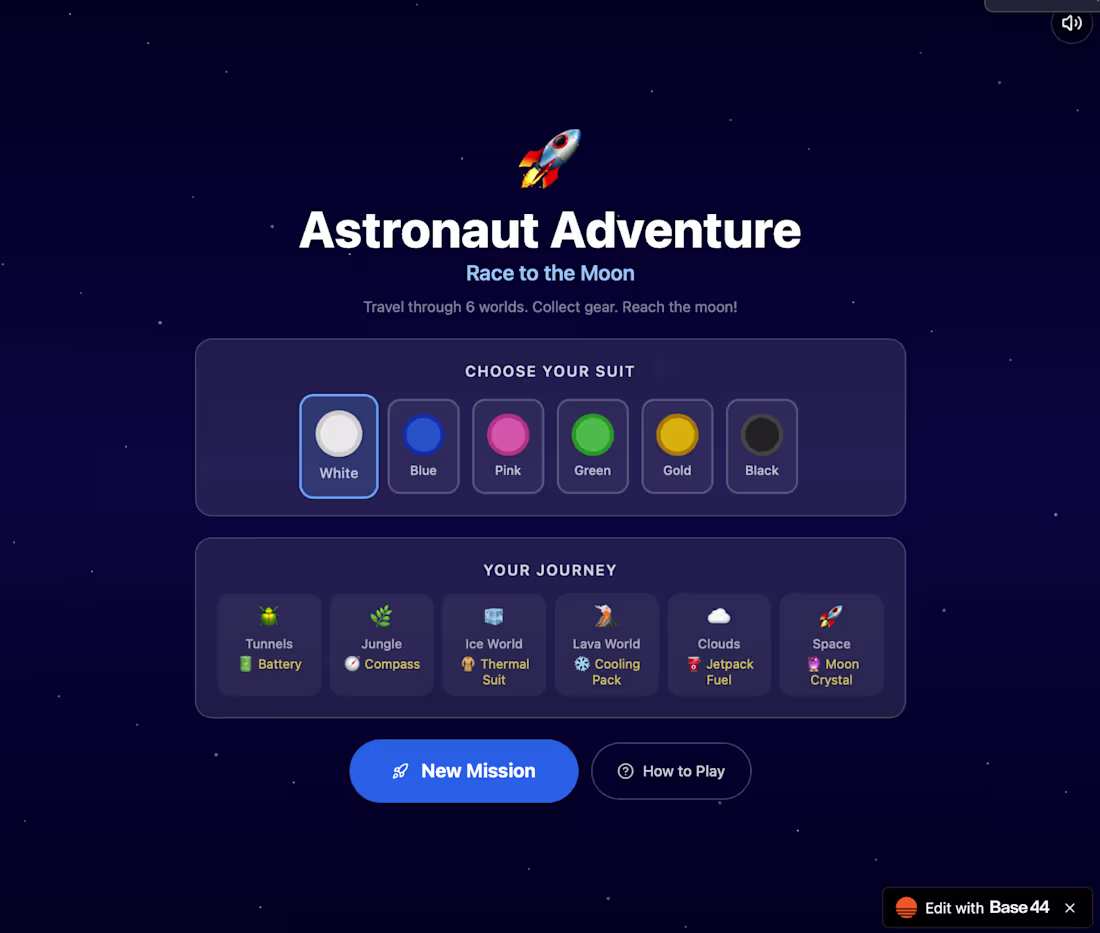 Cover image for Built Astronaut Adventure AI, a