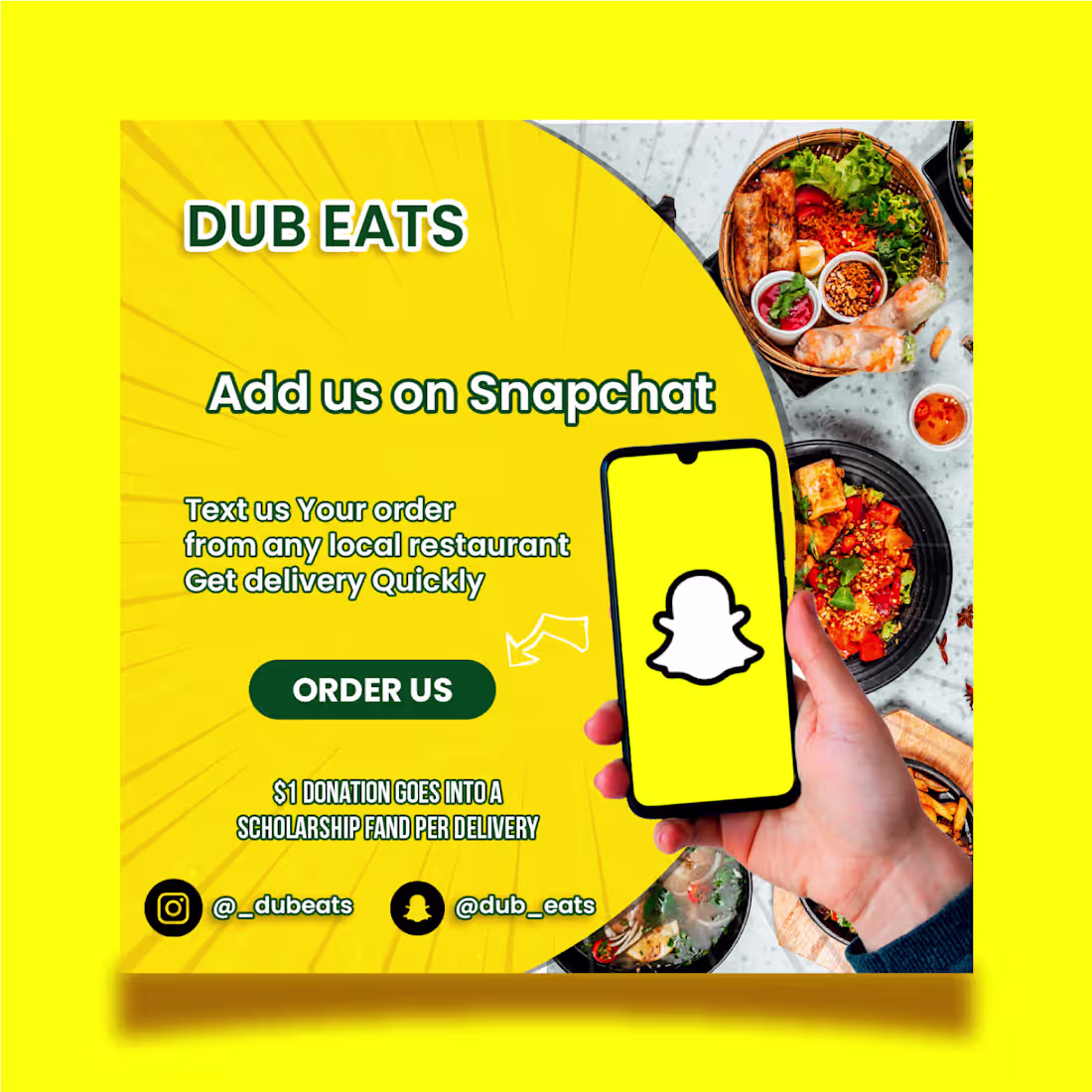 Cover image for Promo flyer design for food